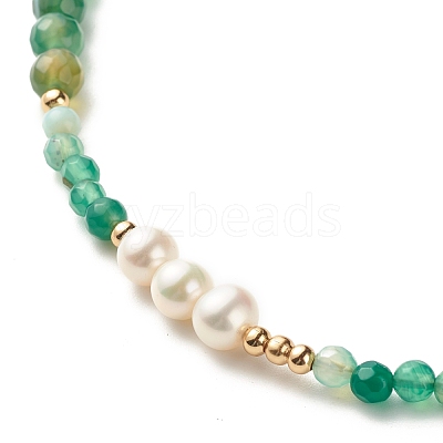 Natural Pearl Beaded Necklace NJEW-JN03765-03-1