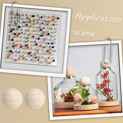 150Pcs Unfinished Wood Beads WOOD-PA0001-83B-1