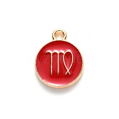 Alloy Enamel Pendants ENAM-S124-01B-07B-1