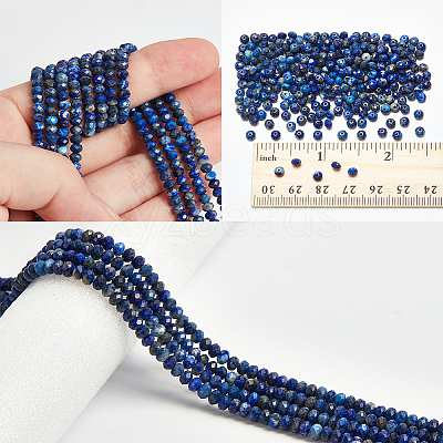 2 Strands Natural Lapis Lazuli Beads Strands G-NB0005-77-1