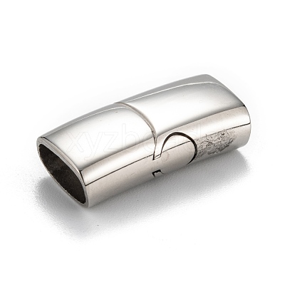 Tarnish Resistant 316 Surgical Stainless Steel Magnetic Clasps with Glue-in Ends STAS-F269-01P-1