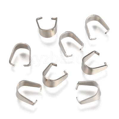 Tarnish Resistant 304 Stainless Steel Snap On Bails STAS-F074-03P-1