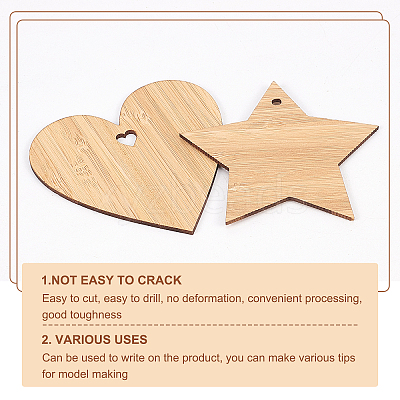 Unfinished Wooden Pieces for Big Pendants AJEW-OC0001-87-1