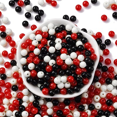 Opaque Acrylic Beads SACR-Q004-01D-1