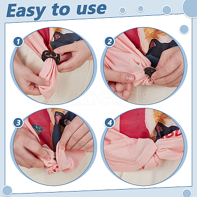 16Pcs 4 Styles Plastic Buckles FIND-WR0012-74-1