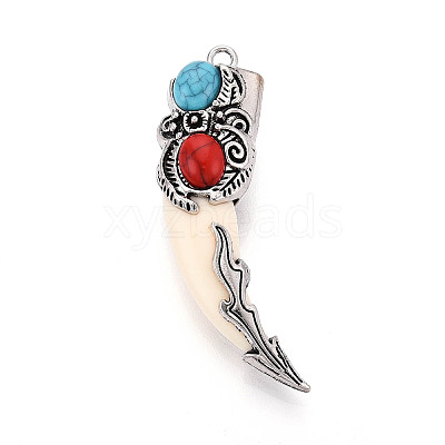 Tibetan Style Alloy Big Pendants PALLOY-N182-07A-AS-1