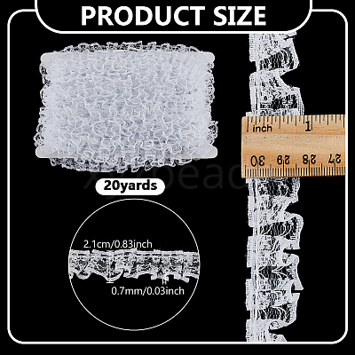 20 Yards Polyester Lace Trim OCOR-NB0002-59B-1