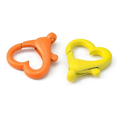 20Pcs Spray Painted Alloy Lobster Claw Clasps FIND-YW0001-73-1