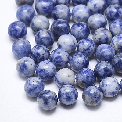 Natural Blue Spot Stone Beads G-T122-25A-13-1