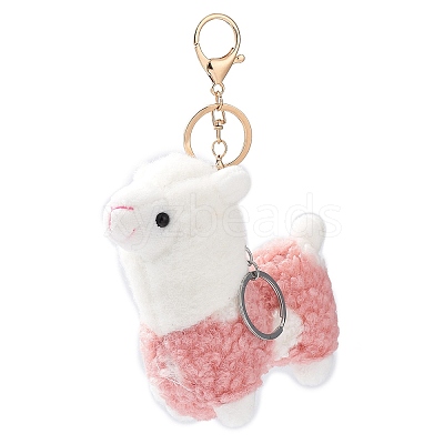 Cute Alpaca Cotton Keychain KEYC-A012-02A-1