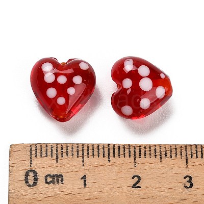 Handmade Lampwork Enamel Beads X-LAMP-B030-02A-01-1