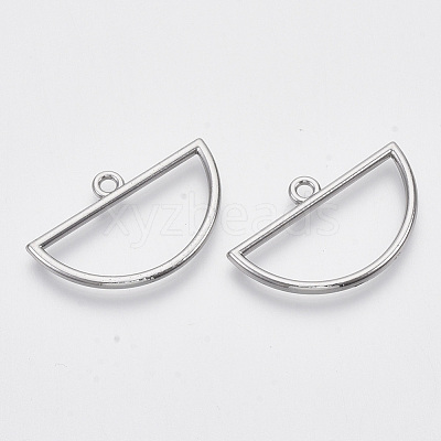Alloy Open Back Bezel Big Pendants PALLOY-S132-002-1