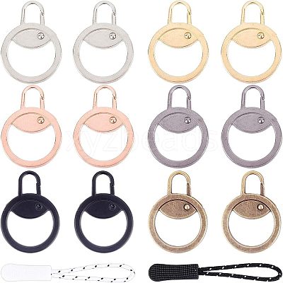 12Pcs Alloy Zipper Puller FIND-NB0002-12-1