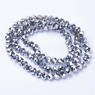 Electroplate Transparent Glass Beads Strands EGLA-A034-T2mm-UA05-1