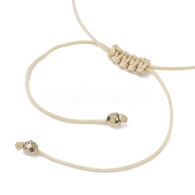 Thanksgiving Day Glass Beaded Braided Link Charm Bracelets BJEW-JB12560-1