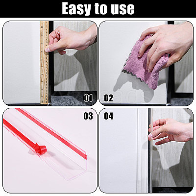 Self-Adhesive PVC Corner Protector Strips DIY-WH0899-990-1
