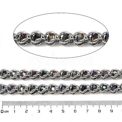 304 Stainless Steel Glass Link Chains CHS-L029-10P-04-1