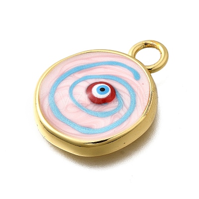 Brass Enamel Pendants KK-D339-15G-1