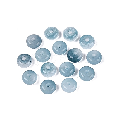 Baking Paint Imitation Jade Glass Beads GL-N006-01A-15-1