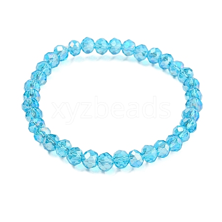 Classic Ethnic Style Faceted Glass Stretch Bracelets for Women RE4529-1-1