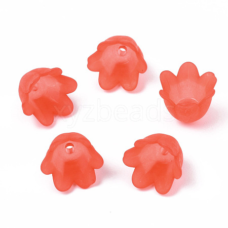 Transparent Acrylic Bead Caps FACR-N005-002H-1