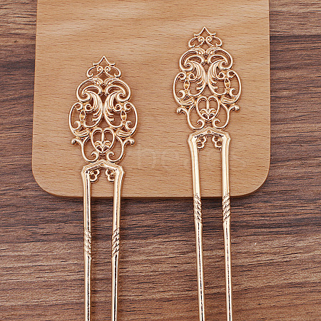 Alloy Hair Sticks OHAR-PW0006-20C-1