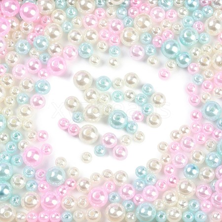 ABS Plastic Imitation Pearl Beads X-KY-G030-01B-1
