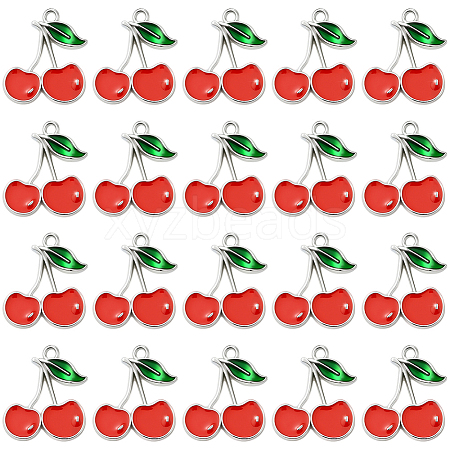 60Pcs Alloy Enamel Pendants FIND-SC0017-33P-1