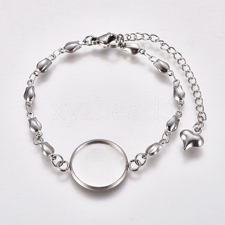 Valentine's Day 304 Stainless Steel Bracelet Making STAS-L248-007P-1