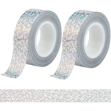 DIY Scrapbook Decorative Laser Paper Tapes DIY-WH20001-98G-1