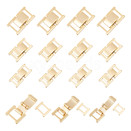 15Pcs 3 Styles Brass Watch Band Clasps KK-DC0004-52G-1