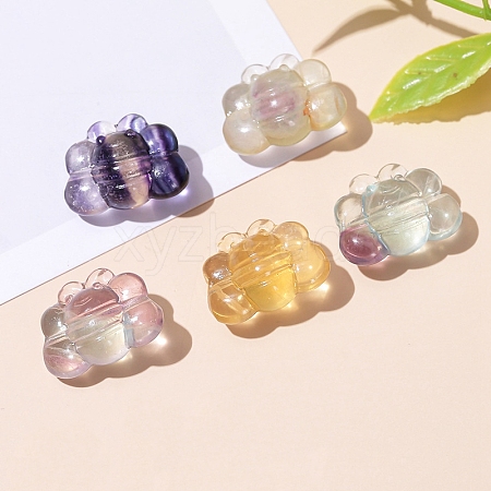 Natural Fluorite Carved Beads PW-WG1ACAE-21-1