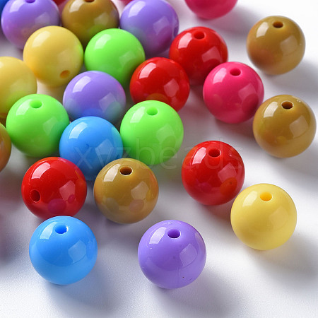 Opaque Acrylic Beads X-MACR-S370-C16mm-M2-1