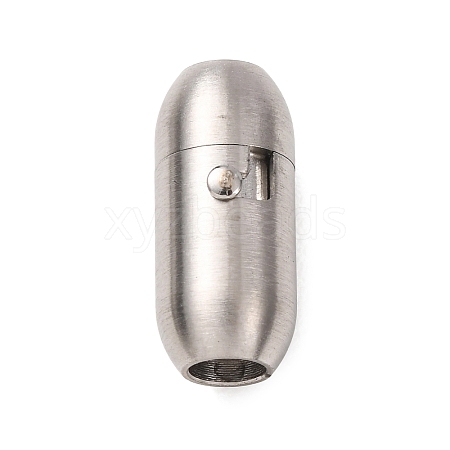 304 Stainless Steel Locking Tube Magnetic Clasps STAS-A151-02C-P-1