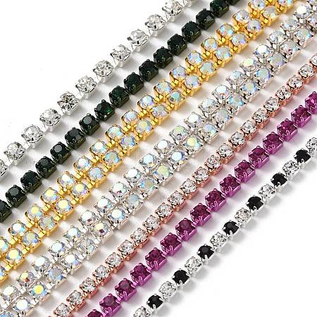 Iron Rhinestone Strass Chains CH-XCP0001-27-1