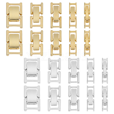 24Pcs 12 Styles Eco-Friendly Brass Watch Band Clasps KK-DR0001-65-1