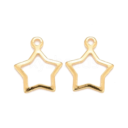 201 Stainless Steel Charms STAS-K217-05G-1