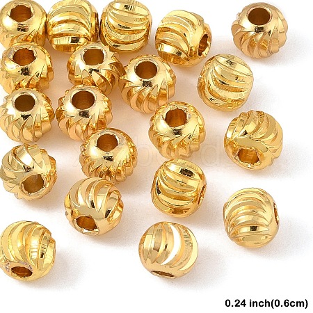 20Pcs Brass Spacer Beads KK-YW0003-18D-G-1