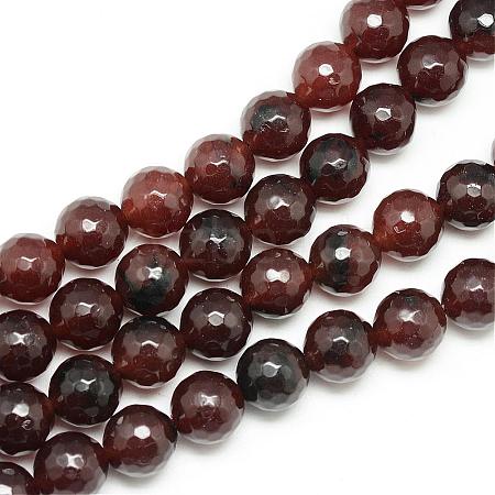 Natural White Jade Bead Strands G-R346-8mm-19-1