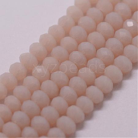 Imitation Jade Glass Bead Strands GLAA-K013-02-1