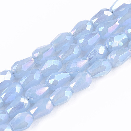 Electroplate Glass Beads Strands EGLA-S194-02A-B03-1