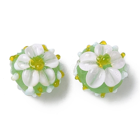 Handmade Lampwork Enamel Beads LAMP-Z020-05B-1