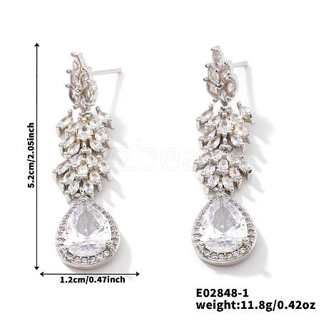 French Romantic Tassel Brass Stud Earrings XJ0314-4-1