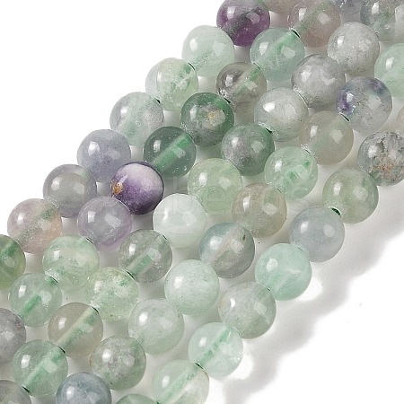 Natural Fluorite Beads Strands G-P530-B04-02-1