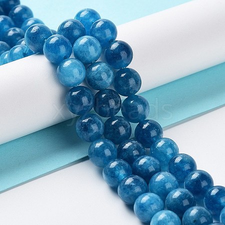 Dyed Natural Malaysia Jade Beads Strands G-G021-02B-10-1