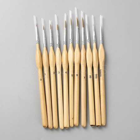 11Pcs 11 Styles Nylon Paint Brush DIY-WH20032-33-1