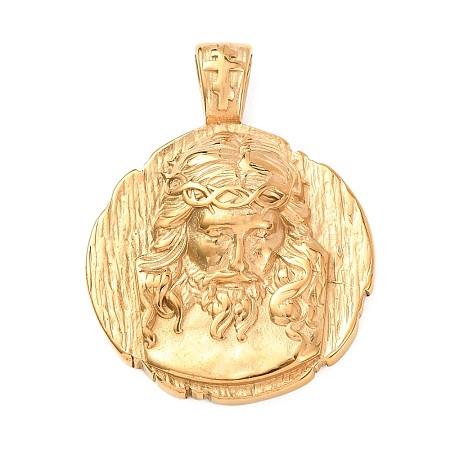 Religion 304 Stainless Steel Pendants STAS-E526-06G-1