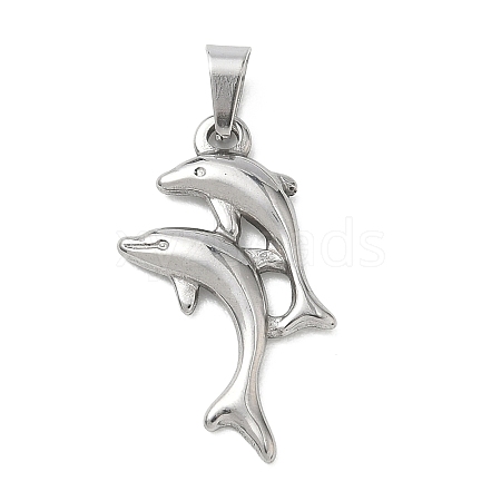 304 Stainless Steel Pendants STAS-B141-03B-P-1