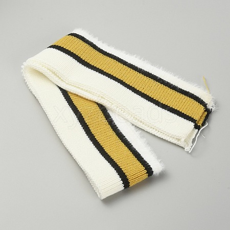 95% Cotton & 5% Elastic Fiber Ribbing Fabric for Cuffs FIND-WH0136-03B-1