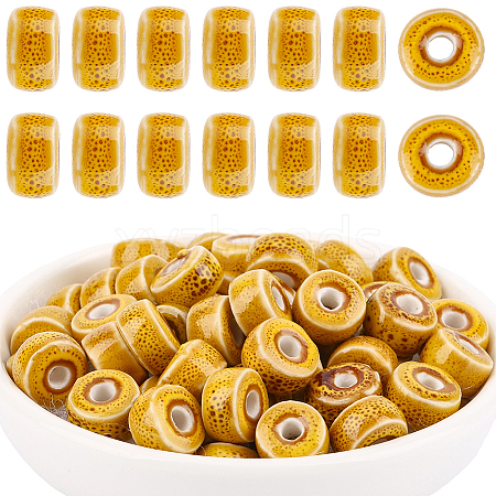 64Pcs Handmade Porcelain Beads PORC-PA0001-28A-1